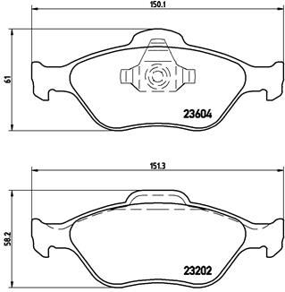 КОЛОДКИ ТОРМОЗНЫЕ ПЕРЕДНИЕ (FORD FIESTA 1996-2008)
