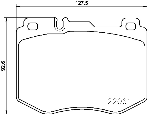 КОЛОДКИ ТОРМОЗНЫЕ ПЕРЕДНИЕ (MERCEDES W205-W213 ON (17 JANT) AMG SPORT)