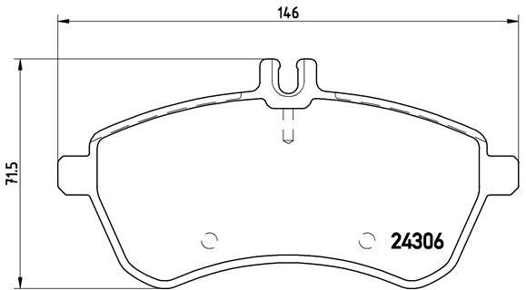 КОЛОДКИ ТОРМОЗНЫЕ ПЕРЕДНИЕ MERCEDES W204 S204 C204 C218 W212 S212 C207 A207 R172