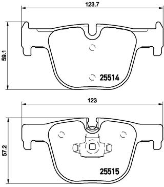 КОЛОДКИ ТОРМОЗНЫЕ ЗАДНИЕ BMW F30323336-330d335I430d435I
