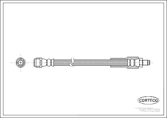 ШЛАНГ ТОРМОЗНОЙ ЗАДНИЙ MERCEDES VIANO W639 03> VITO W639 03>