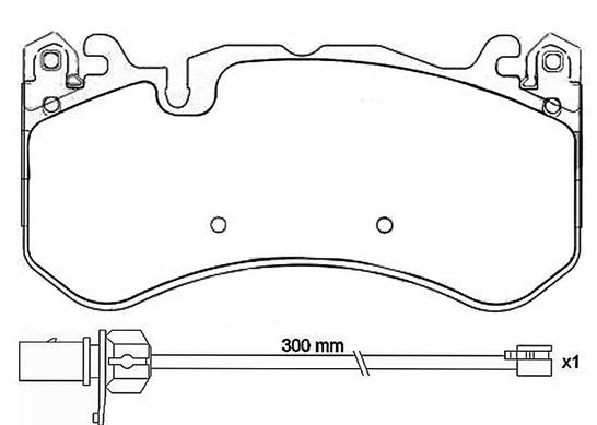 КОЛОДКИ ТОРМОЗНЫЕ ПЕРЕДНИЕ AUDI A6 08-10 A6 C6 AVANT 08-10