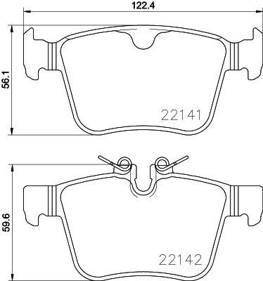 КОЛОДКИ ТОРМОЗНЫЕ VOLVO S90 16=> V90 V60 XC60 XC90 14=> JAGUAR XE LANDROVER DISCOVERY RANGEROVER EVOQUE 14