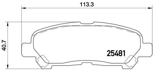 КОЛОДКИ ТОРМОЗНЫЕ ЗАДНИЕ (TOYOTA HIGHLANDER 13 >)