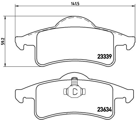 КОЛОДКИ ТОРМОЗНЫЕ ЗАДНИЕ WVA 23338 (JEEP CHEROKEE II) Low-Met