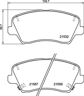 КОЛОДКИ ТОРМОЗНЫЕ KIA CERATO III SALOON (YD) 0912->