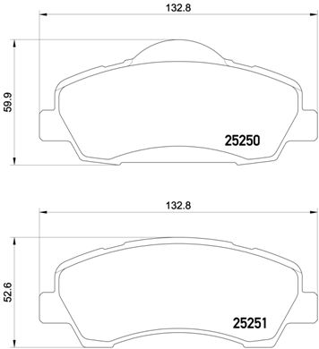 КОЛОДКИ ТОРМОЗНЫЕ ПЕРЕДНИЕ(PEUGEOT 301 - 1.2 VTI 72 12- 1.6 VTI 115 12-C-ELYSEE 1.2 VTI 1.6 VTI 1.6H 12-)