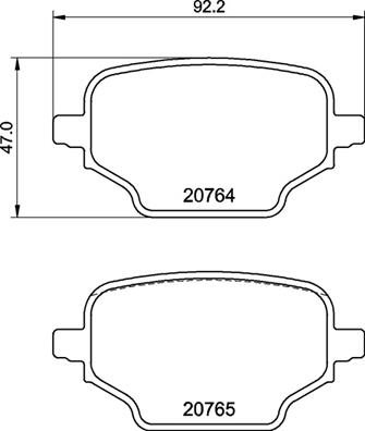 КОЛОДКИ ТОРМОЗНЫЕ ЗАДНИЕ LOW-MET OPEL