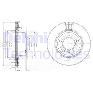ДИСК ТОРМОЗНОЙ ПЕРЕДНИЙ BMW E81 E82 E87 E88 E90