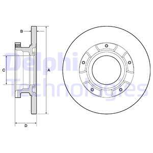 ДИСК ТОРМОЗНОЙ ЗАДНИЙ TRANSIT CUSTOM V362 2.2TDCI 12> CAP (288?16)