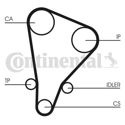 РЕМЕНЬ ГРМ (130x254) TOYOTA LANDCRUISER 2.4D 8V (84-95) HILUX 2.4D (83-88) HIACE 2.4D 82- 5118