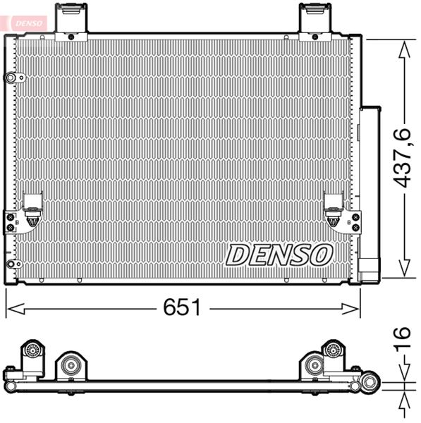 РАДИАТОР КОНДИЦИОНЕРА TOYOTA HILUX III (05-)