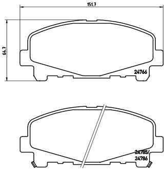 КОЛОДКИ ТОРМОЗНЫЕ ПЕРЕДНИЕ-(HONDA ACCORD 08>) Low-Met