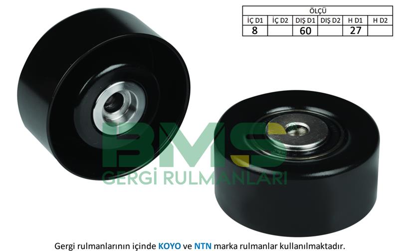 РОЛИК НАТЯЖИТЕЛЯ ГЕНЕРАТОРА PARTNER-P206-306-JUMPY1.9D -P307 1.4 16V-1.6 16V-C2 1.4-1.6-C3 1.4i-1.4 16V