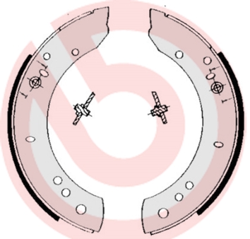 КОЛОДКИ РУЧНОГО ТОРМОЗА LAND ROVER 110127 (LDH) 0983-1290-LAND ROVER 90 I (LDV) 0184-0890-LAND ROVER D