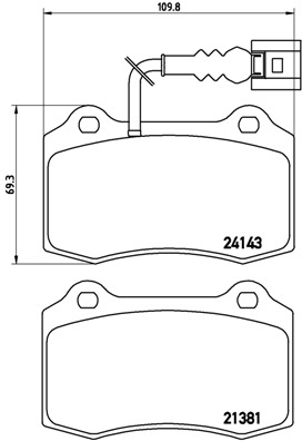 КОЛОДКИ ТОРМОЗНЫЕ ПЕРЕДНИЕ-KABLOLU (SEAT LEON 02-06)