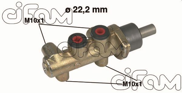 ЦИЛИНДР ГЛАВНЫЙ I PALIO 1.0-1.2 98=> ALBEA 1.098=> (22.22mm)