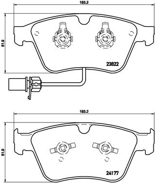 КОЛОДКИ ТОРМОЗНЫЕ ПЕРЕДНИЕ BENTLEY Low-Met
