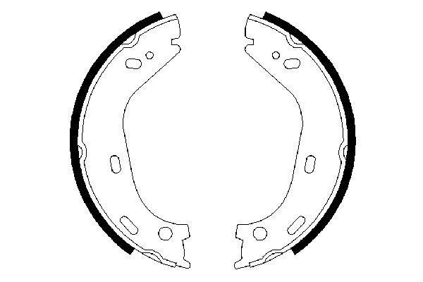 КОЛОДКИ ТОРМОЗНЫЕ ДИСКОВЫЕ ЗАДНИЕ (СТОЯНОЧНЫЙ ТОРМОЗ) MERCEDES W116 W126 W123 R107 C107