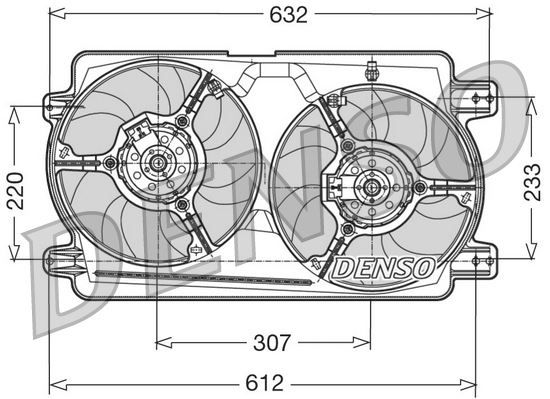ЭЛЕКТРИЧЕСКИЙ ВЕНТИЛЯТОР ALFA ROMEO 166 (98-07)