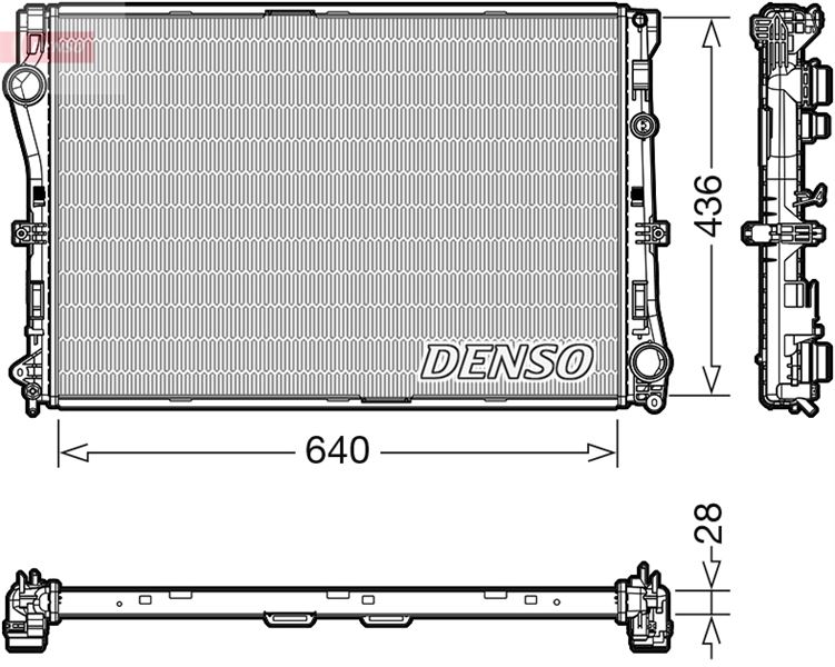 РАДИАТОР ОХЛАЖДЕНИЯ ДВС MERCEDES W205 C205 A205 S205 W213 C238 A238 S213