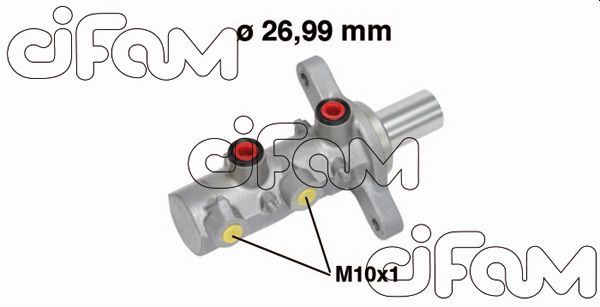ЦИЛИНДР ГЛАВНЫЙ  BOXER III-JUMPER III 2.2 HDI-3.0 HDI- DUCATO V (250-251) 2.2 MJT-2.3 MJT-06=> (ESPSIZ
