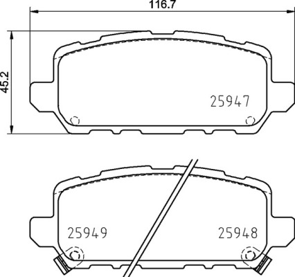КОЛОДКИ ТОРМОЗНЫЕ ЗАДНИЕ-(HONDA HR-V 1.5-1.6 15>)
