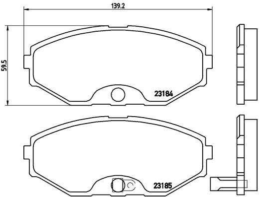 КОЛОДКИ ТОРМОЗНЫЕ ПЕРЕДНИЕ 597481 (NISSAN MAXIMA QX 2.0I V6 22V)