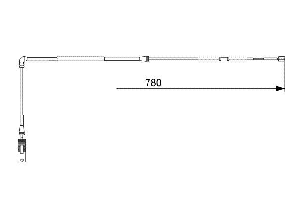 ДАТЧИК ИЗНОСА ТОРМОЗНЫХ КОЛОДОК ON R. R 3 VOGUE L322 02>12