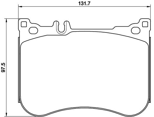 КОЛОДКИ ТОРМОЗНЫЕ ПЕРЕДНИЕ MERCEDES W222