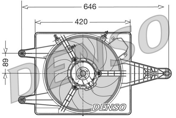 ВЕНТИЛЯТОР РАДИАТОРА ALFA ROMEO 156 (97-06)