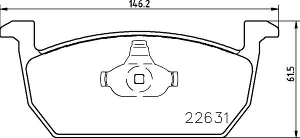 КОЛОДКИ ТОРМОЗНЫЕ ПЕРЕДНИЕ (VW POLO 18-&nbsp; AUDI A1 19-&nbsp; SEAT IBIZA 18-)
