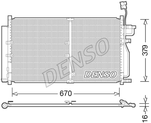 РАДИАТОР КОНДИЦИОНЕРА CHEVROLET CAPTIVA (06-)