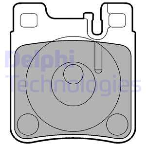 КОЛОДКИ ТОРМОЗНЫЕ  ЗАДНЯЯ MERCEDES W203 C208 W124 W210 W140