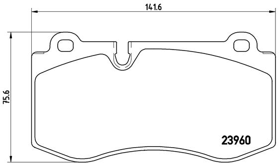 КОЛОДКИ ТОРМОЗНЫЕ ПЕРЕДНИЕ (MERCEDES E-CLASS W211-S SERI W221-E 420 - S 420)
