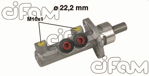 ЦИЛИНДР ГЛАВНЫЙ  MGN I 1.6 16V-1.6 16V-1.9 D (96-03) (22.2mm)